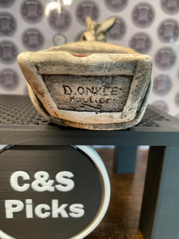 Small Donkey / Horse and Cart Figurine Ornament Ashtray Vintage Tea Light Candle