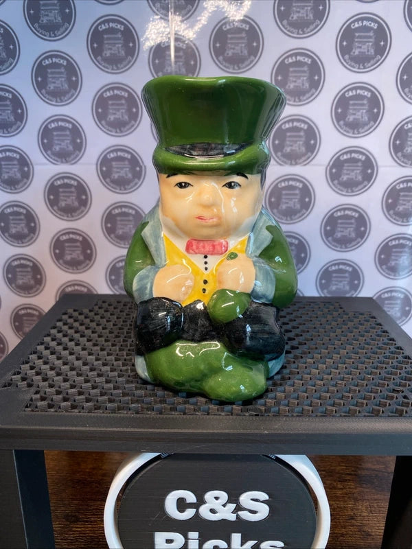 Vintage Roy Kirkham Rich Man Character Jug Bar Memorabilia Mancave Decor