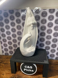 Vintage White Ceramic Nativity Scene Figurine Madonna W/ Child & Joseph Ornament