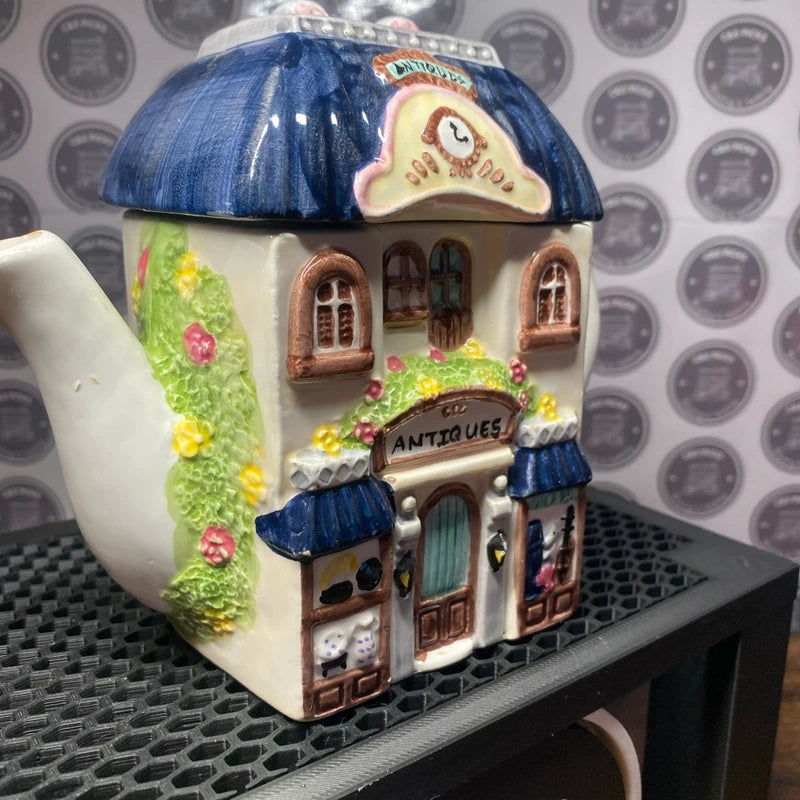 Vintage Leonardo Antique Shop Ceramic Collectible Display Teapot quirky decor