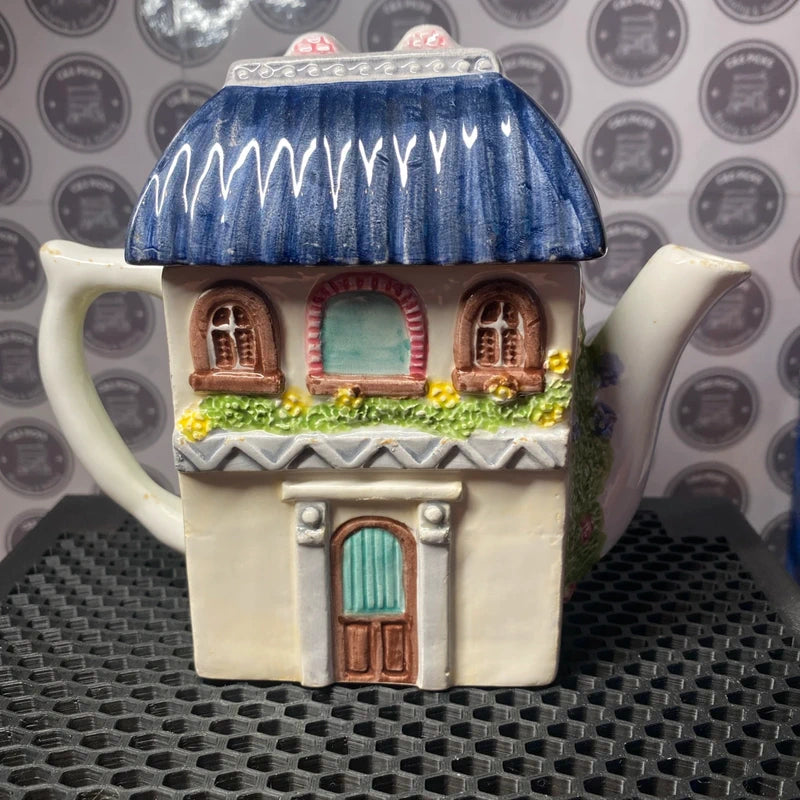 Vintage Leonardo Antique Shop Ceramic Collectible Display Teapot quirky decor
