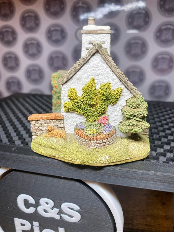 Vintage Lillput Lane Rose Cottage Miniature Ornament Collectable 1991 Decor Rare