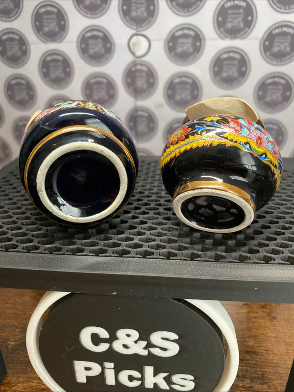 Vintage Greek Solid Perfume Bottle Scent Pot Hand Painted Enamel Bundle Sealed