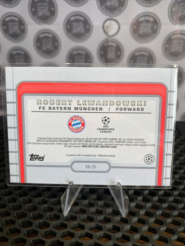 Robert Lewandowski 8bit #8b-20 - Topps Flagship UEFA 2025-26 Bayern