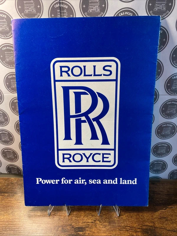 Vintage Rolls Rocye Power for Air Sea & Land 1985 Rare Publicity Brochure Advert