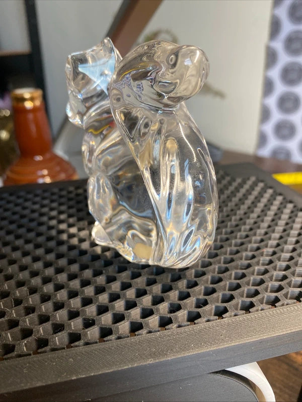 Vintage Princess House Pets 24% Lead Crystal Squirrel Figurine Paperweight Decor