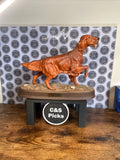 Vintage Beswick Red Setter On Plinth 1964 Large Porcelain Dog Figurine Rare