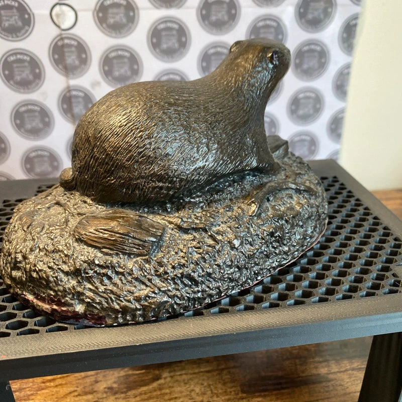 Vintage Stonecraft Otter Figurine Sculpture Stoneware Ornament Home Decor Animal
