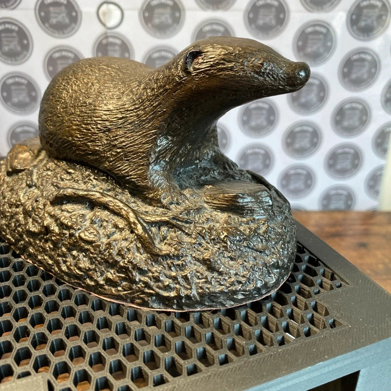 Vintage Stonecraft Otter Figurine Sculpture Stoneware Ornament Home Decor Animal