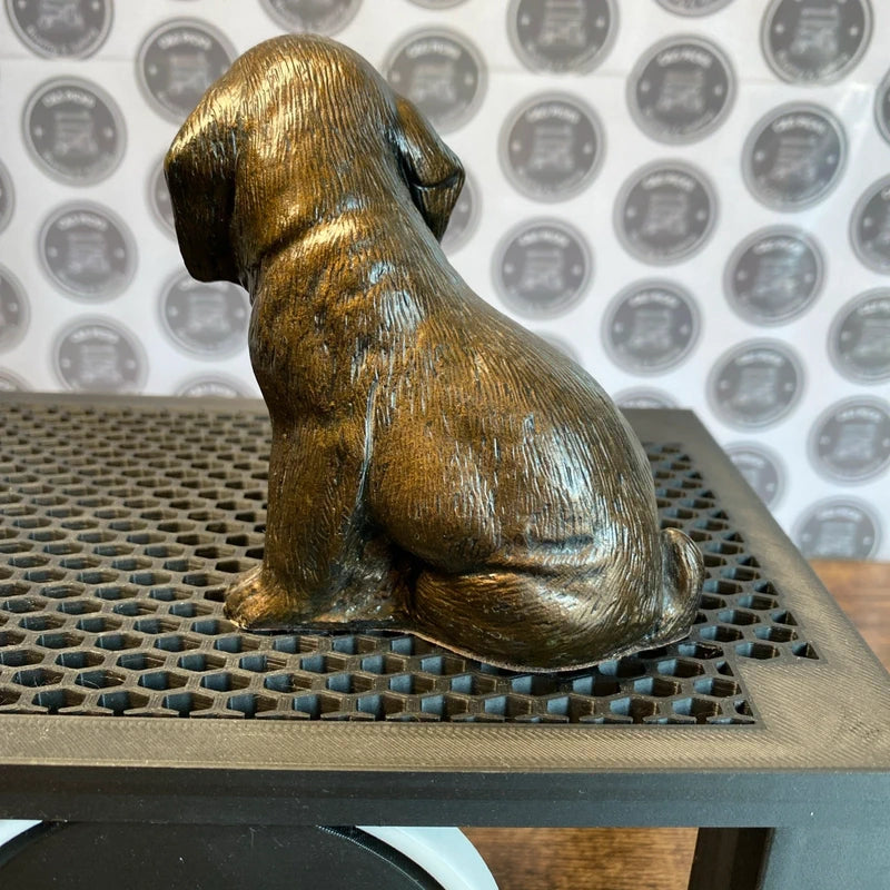 Vintage Handmade Stonecraft Puppy Dog Figurine Ornament Stoneware Country Decor