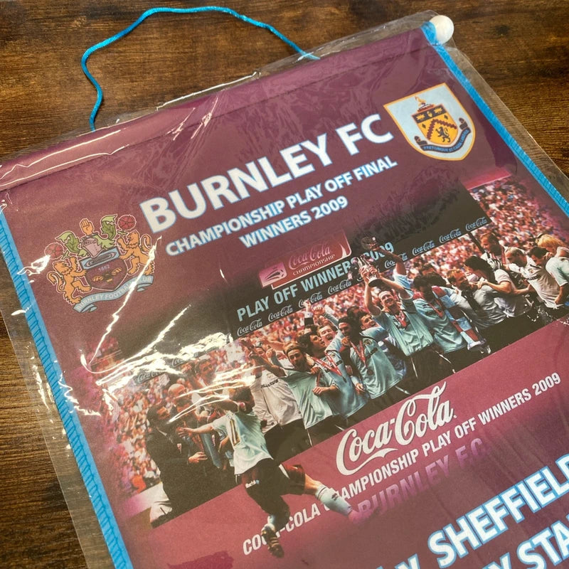 Burnley FC Championship PlayOff Final 2009 Winner Pennant Football Decor Mancave