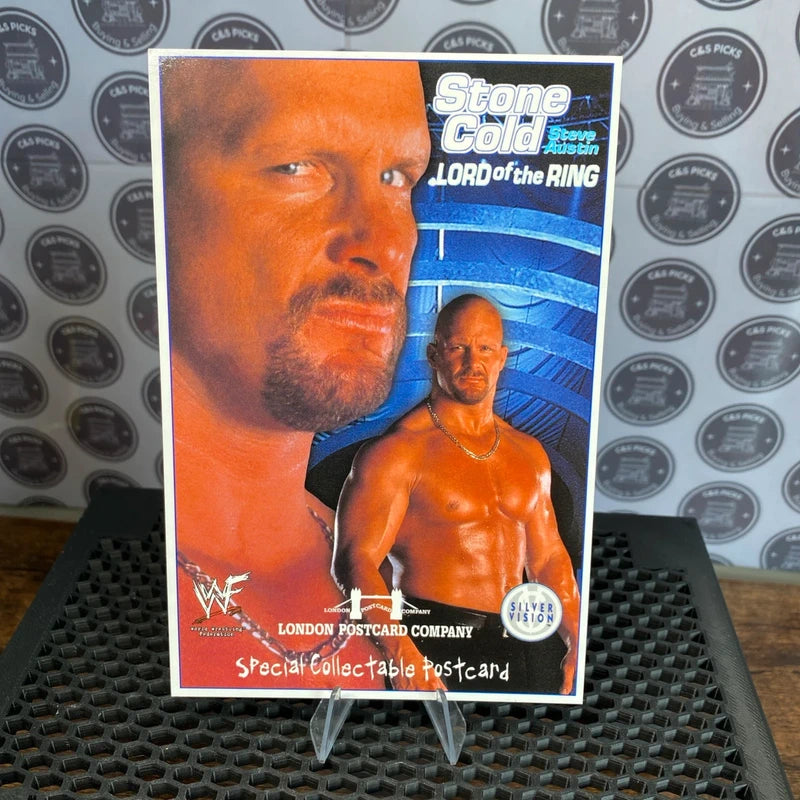 Vintage Sports Postcard - Wrestling, WWF, Wrestler Stone Cold Steve Austin