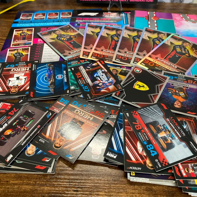 Topps Turbo Attax Formula 1 2023 Bundle Job Lot 120 Cards Game Guide Jumbo Cards