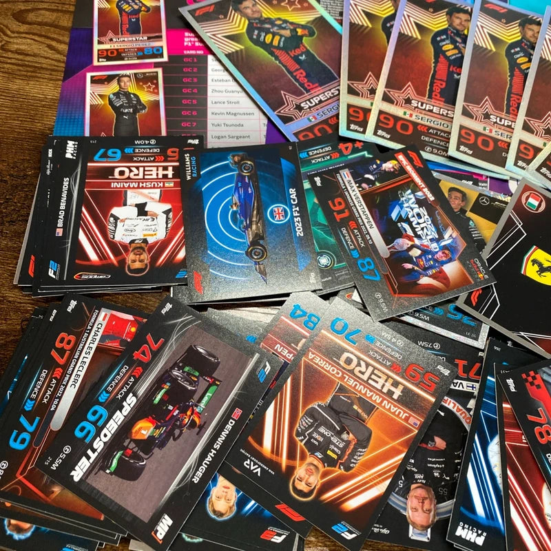 Topps Turbo Attax Formula 1 2023 Bundle Job Lot 120 Cards Game Guide Jumbo Cards