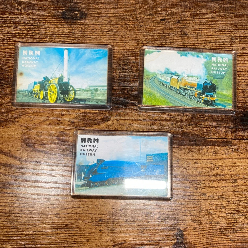 Bundle of Vintage NRM National Railway Museum Fridge Magnets Railwayana Trains