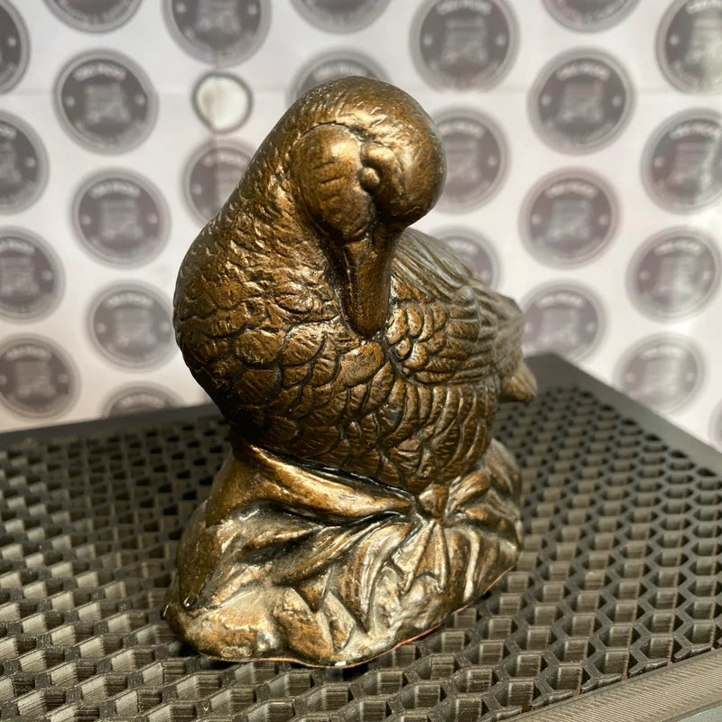 Vintage Stonecraft Duck Ornament Figurine Statue Bird Sculpture Decor Retro Cute