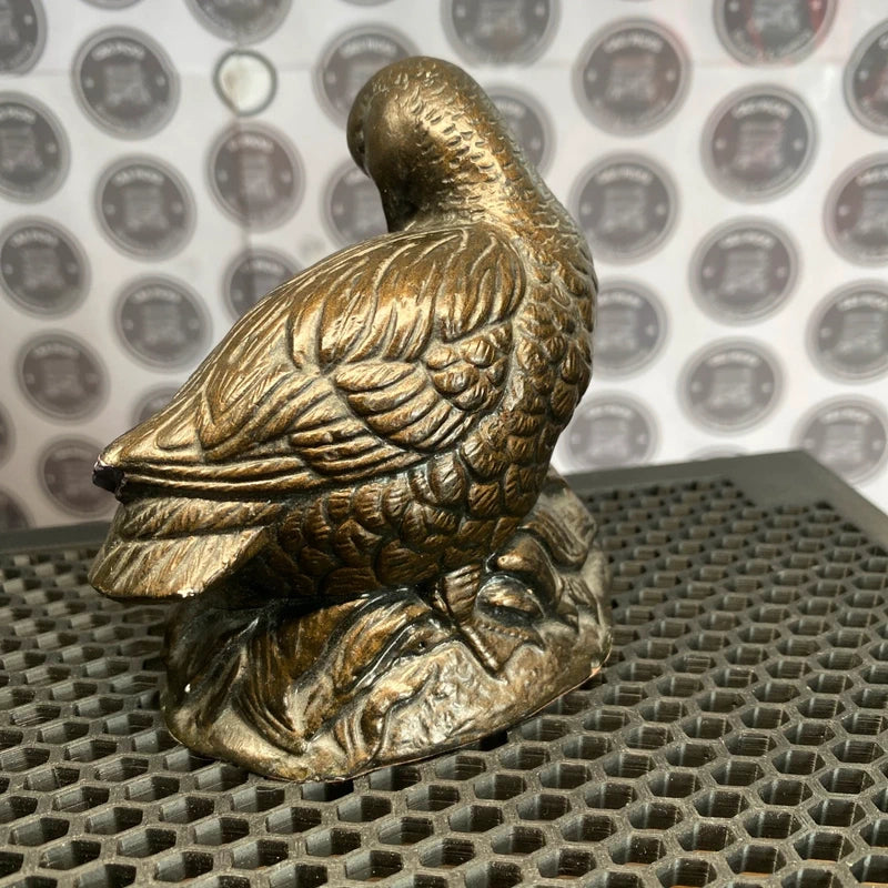 Vintage Stonecraft Duck Ornament Figurine Statue Bird Sculpture Decor Retro Cute