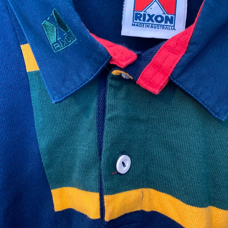 Vintage Australia Rugby Union Style Jersey Polo Shirt Top Men's Size Large L