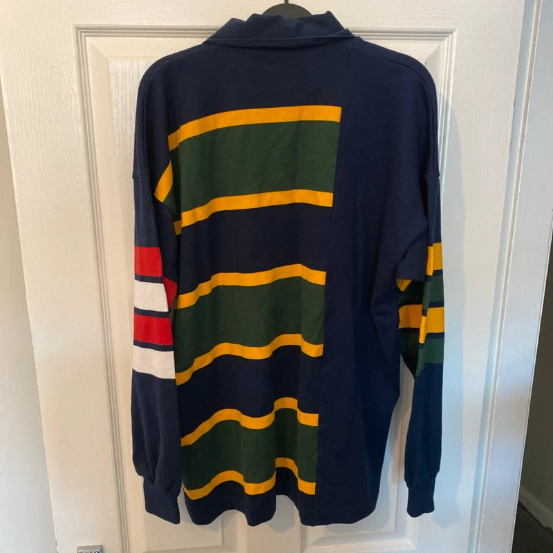 Vintage Australia Rugby Union Style Jersey Polo Shirt Top Men's Size Large L