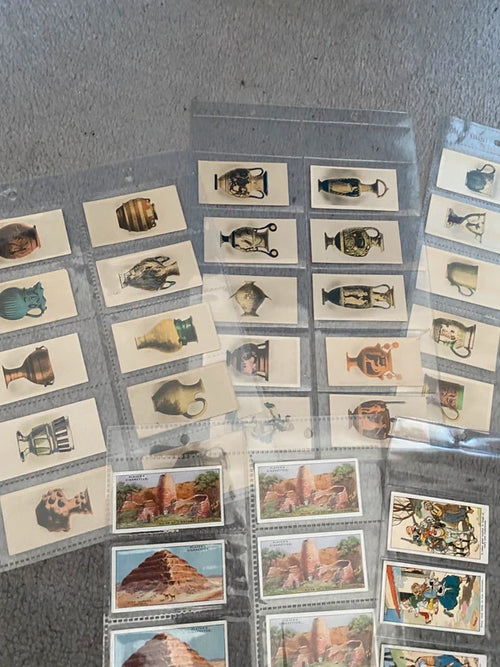 Big Vintage Bundle Joblot of Cigarette & Tetley Tea Cards In Binder Bar Mancave