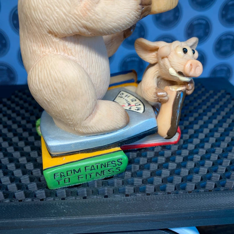Vintage Piggin' Munchies Figurine Ornament Collectors Club Funny Diet Gift Decor