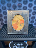 Vintage Silver Plated New Born Photo Picture Frame Date Time Weight Length Cute