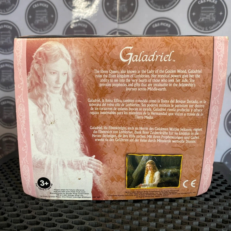 Lord of the Rings Galadriel Burger King Boxed Figurine & Limited Card Rare