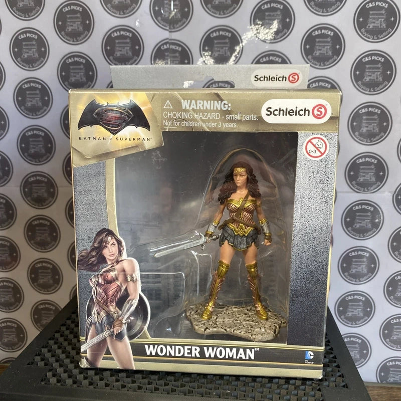 Wonder Woman Schleich Figure Batman v Superman DC Comics Hand Painted Boxed