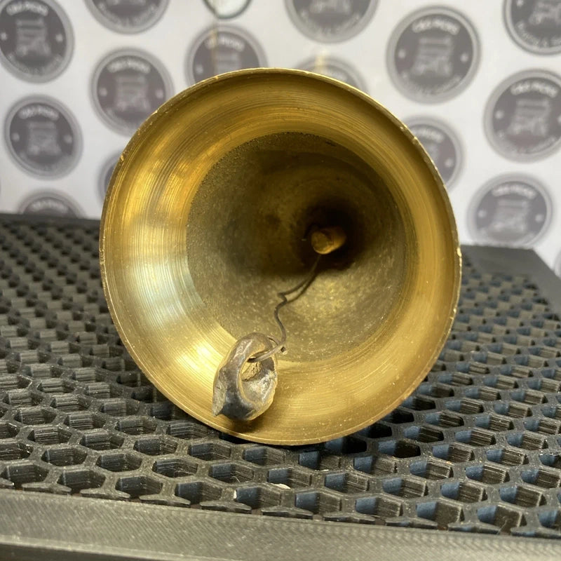 Vintage Brass Bell Squirrel Top Ornament Home Decor Animal Statue Figurine