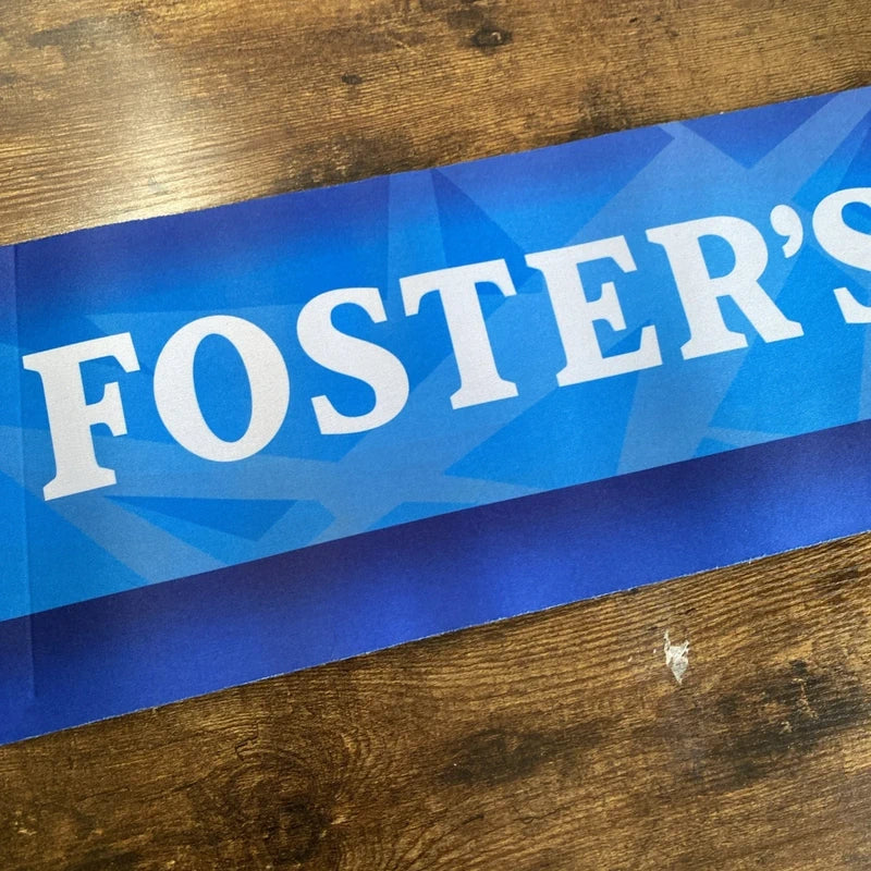 Fosters Lager Good Call Bar Runner Beer Drip Mat Large ManCave Home Bar Pub 80cm
