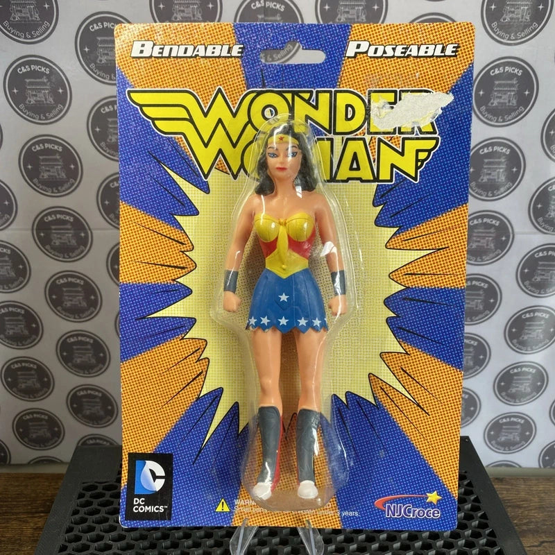 Wonder Woman Bendable figure Retro Poseable sealed DC comics Collectable NJCroce