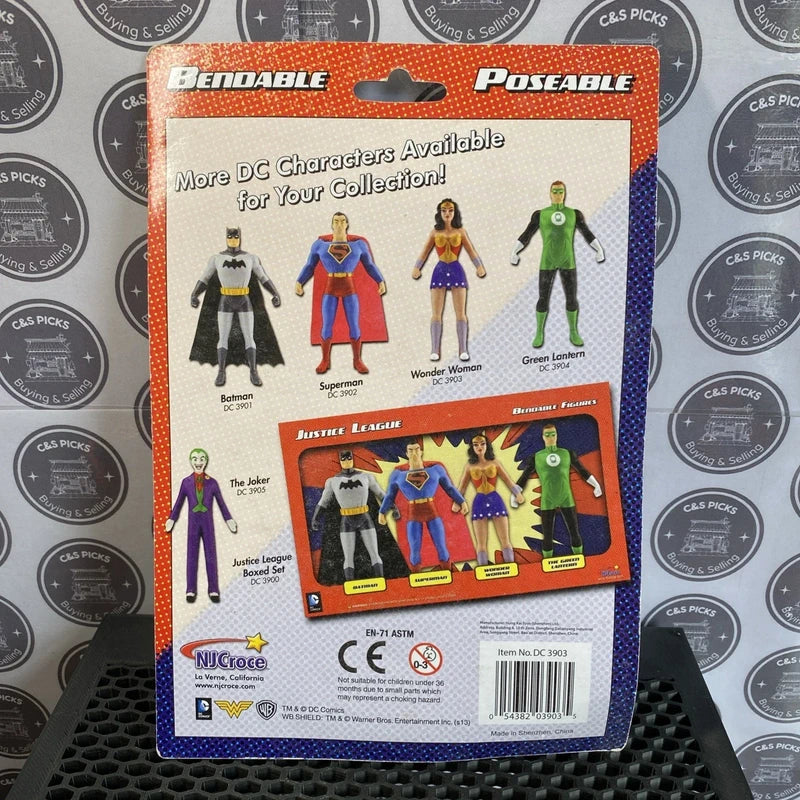 Wonder Woman Bendable figure Retro Poseable sealed DC comics Collectable NJCroce