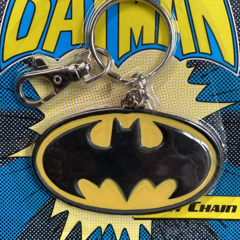 Batman Keychain Unisex Black Bat Character Bag Pendant DC Comics Keyring Gift UK