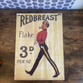 Vintage Redbreast Flake Tabasco Advertising Poster Print Advert Mancave Bar Art