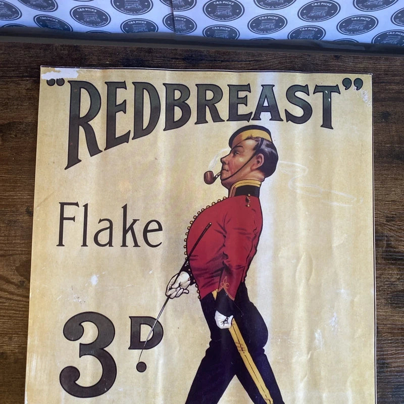 Vintage Redbreast Flake Tabasco Advertising Poster Print Advert Mancave Bar Art