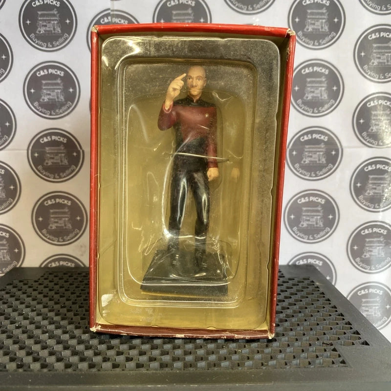 Vintage Star Trek Jean-Luc Picard CBS Collectors Diecast Model Figure Boxed
