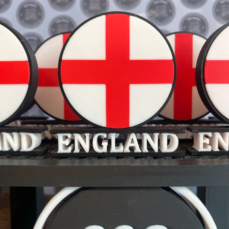 England Flag Statue Desktop Decor Patriot FIFA World Cup Souvenir Office Car UK