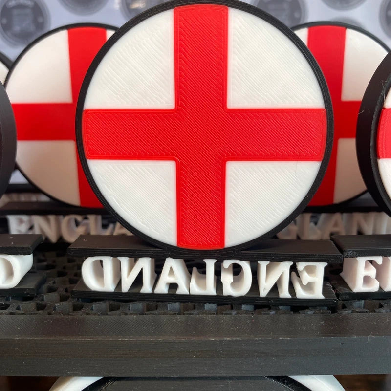 England Flag Statue Desktop Decor Patriot FIFA World Cup Souvenir Office Car UK