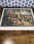 The Fall of Nelson Battle of Trafalgar Denis Dighton Naval Ship Painting Print