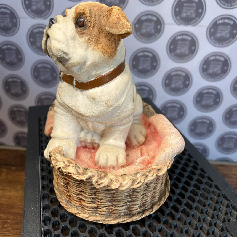 Vintage Leonardo Collection English Bulldog Dog Ornament Figurine Decor Mancave
