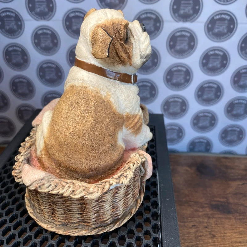 Vintage Leonardo Collection English Bulldog Dog Ornament Figurine Decor Mancave