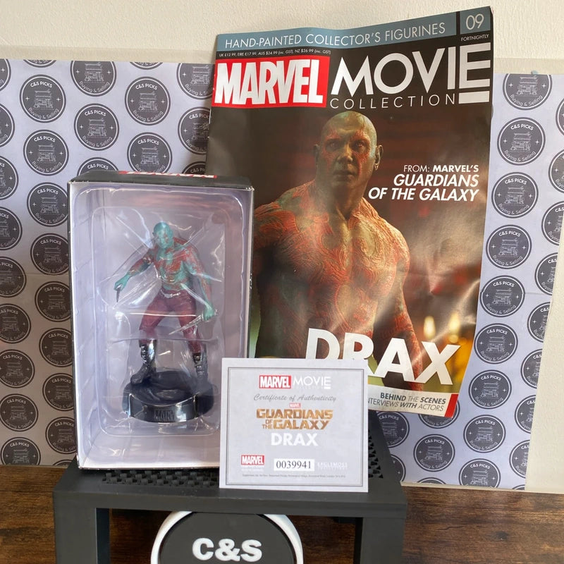 Marvel Eaglemoss Guardians of The Galaxy Collectible Figure Drax W Magazine New