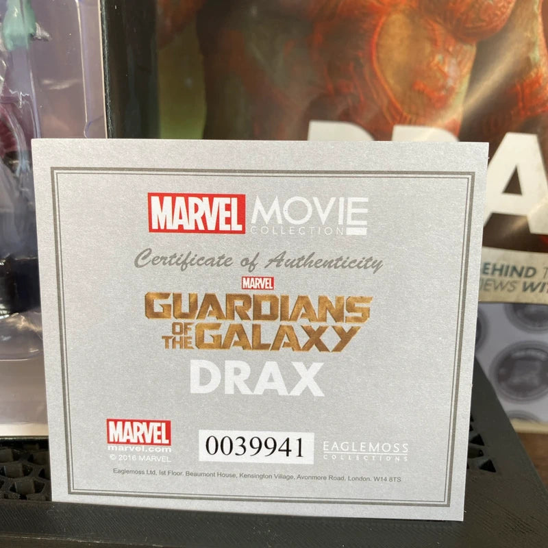 Marvel Eaglemoss Guardians of The Galaxy Collectible Figure Drax W Magazine New