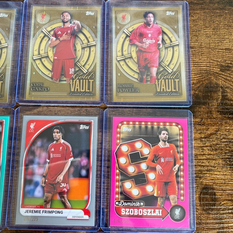 Big Topps Numbered Liverpool Football Card Bundle Clearance Job Lot RC Limited