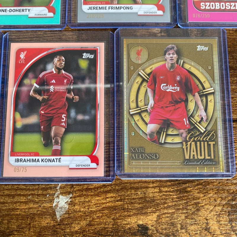 Big Topps Numbered Liverpool Football Card Bundle Clearance Job Lot RC Limited