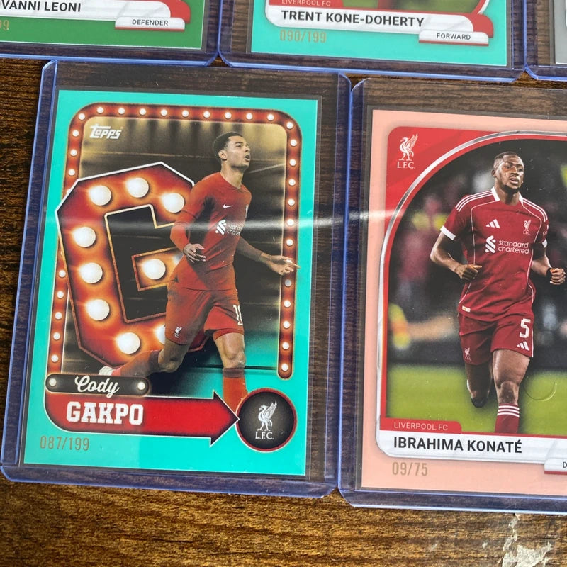 Big Topps Numbered Liverpool Football Card Bundle Clearance Job Lot RC Limited