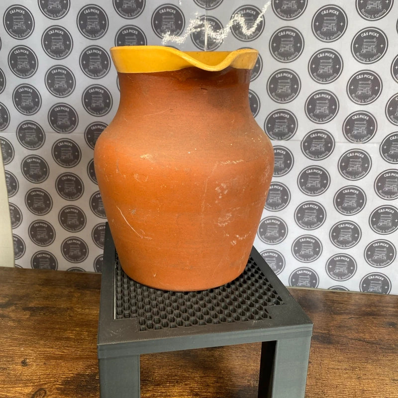 Vintage Terracotta Pot Vase Milk Jug Planter Garden Decor Home Decor Rustic Prop