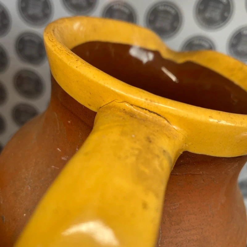 Vintage Terracotta Pot Vase Milk Jug Planter Garden Decor Home Decor Rustic Prop