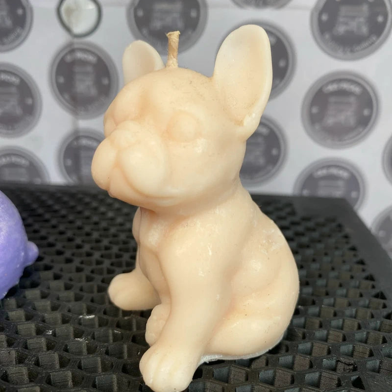 Set of Two French Bulldog Scented Candle Novelty Candles Gift Home Decor Dog New