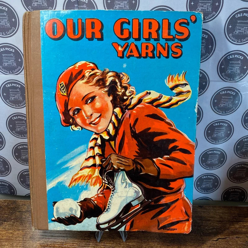 Vintage 1950s Children’s Annual Our Girls Yarns by Renwick Hardback Book Decor
